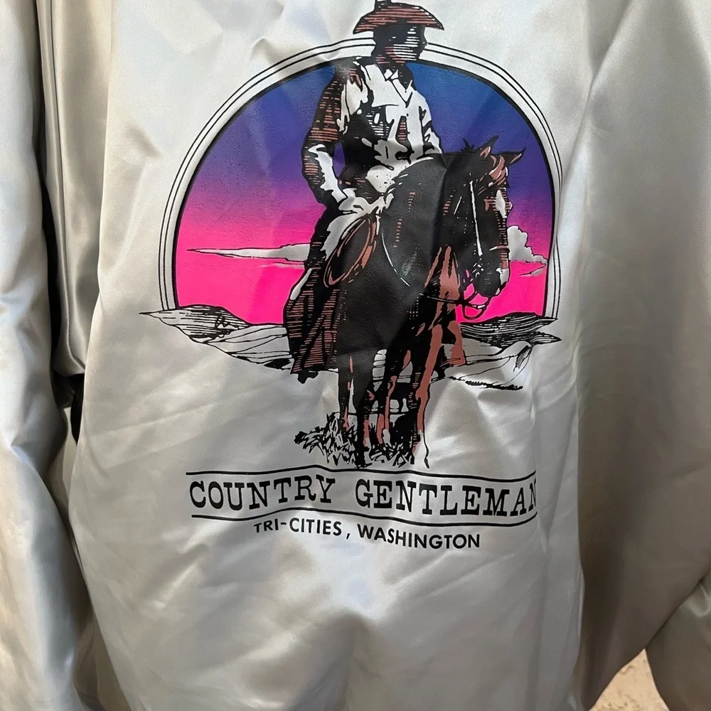 Stylish Silver Bomber Jacket for Men - Picture 4 of 11